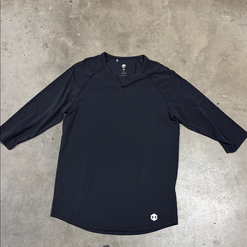Under Armour Men's Black 3/4 Sleeve Tee